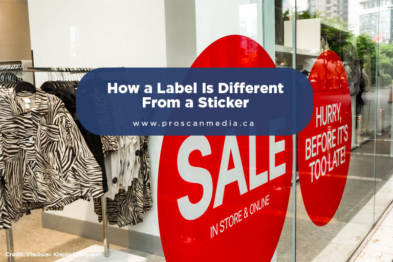 How a Label Is Different From a Sticker